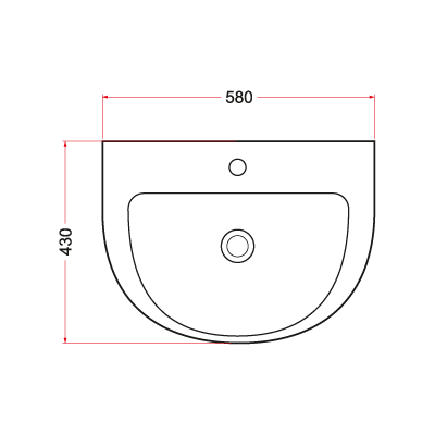 Full Pedestal Wall Hung Basin